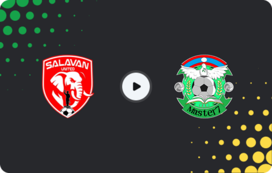 Where to watch Salavan United — Master 7, Lao League, 06.11.2025
