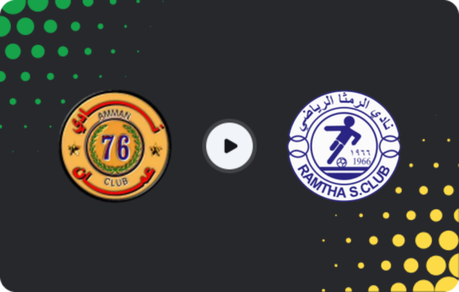 Where to watch Amman — Al Ramtha, Cup, 06.11.2025