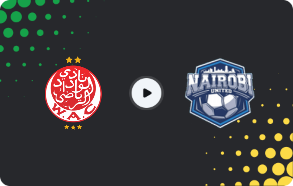 Where to watch Wydad AC — Nairobi United, CAF Confederation Cup, 23.11.2025