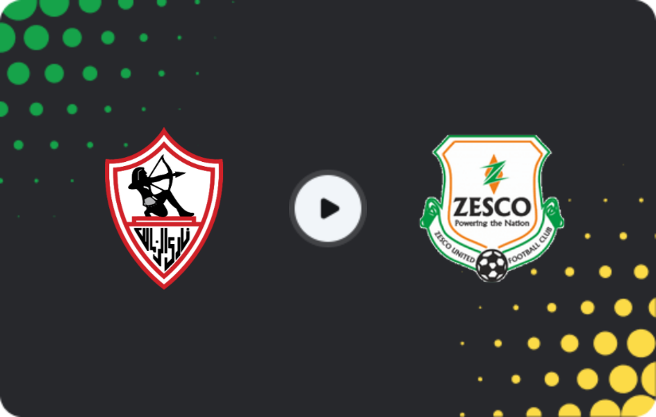Where to watch Zamalek — ZESCO United, CAF Confederation Cup, 23.11.2025