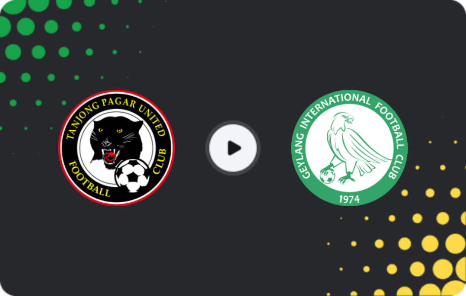 Where to watch Tanjong Pagar — Geylang International, Cup, 06.12.2025