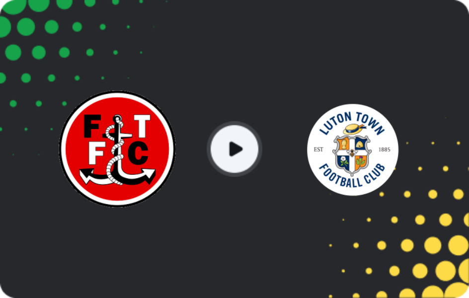 Where to watch Fleetwood Town — Luton Town, FA Cup, 06.12.2025