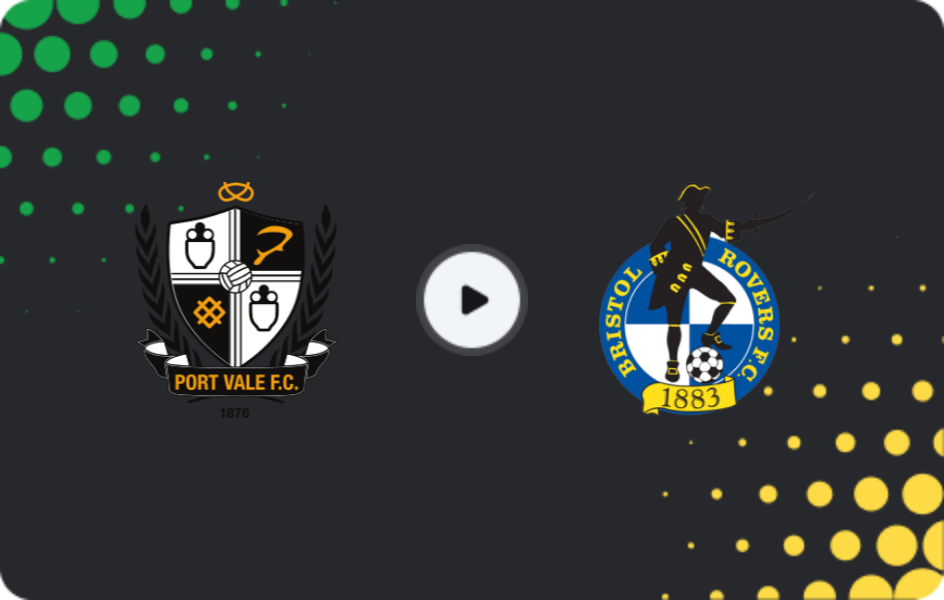 Where to watch Port Vale — Bristol Rovers, FA Cup, 06.12.2025