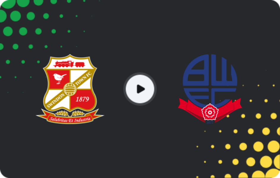 Where to watch Swindon Town — Bolton Wanderers, FA Cup, 06.12.2025