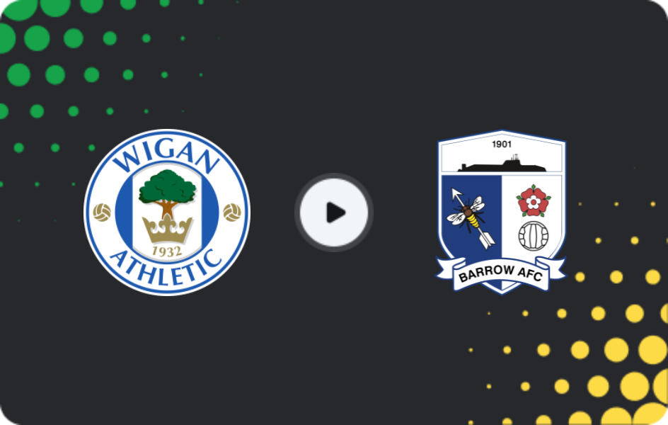 Where to watch Wigan — Barrow, FA Cup, 06.12.2025