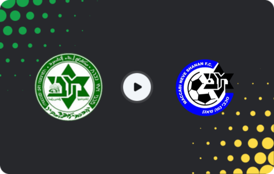 Where to watch Maccabi Ahi Nazareth — Maccabi Neve Sha'anan, Liga Alef, 07.11.2025