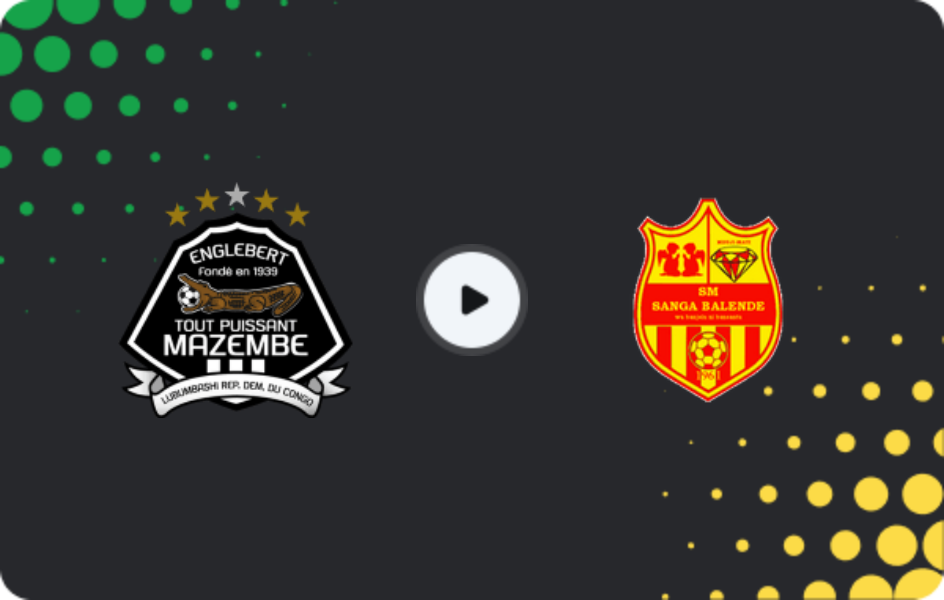 Where to watch TP Mazembe — Sanga Balende, Ligue 1, 07.11.2025