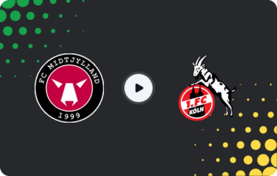 Where to watch Midtjylland U19 — Köln U19, UEFA Youth League, 10.12.2025