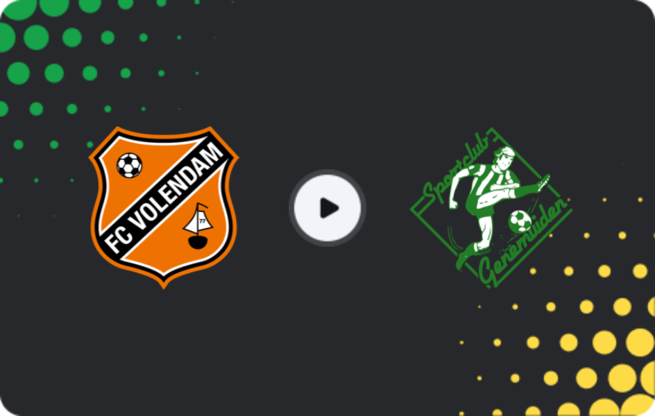 Where to watch Volendam — SC Genemuiden, KNVB Beker, 18.12.2025