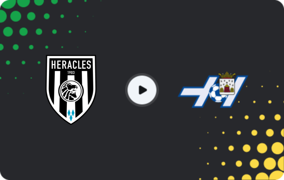 Where to watch Heracles — Hoogeveen, KNVB Beker, 16.12.2025
