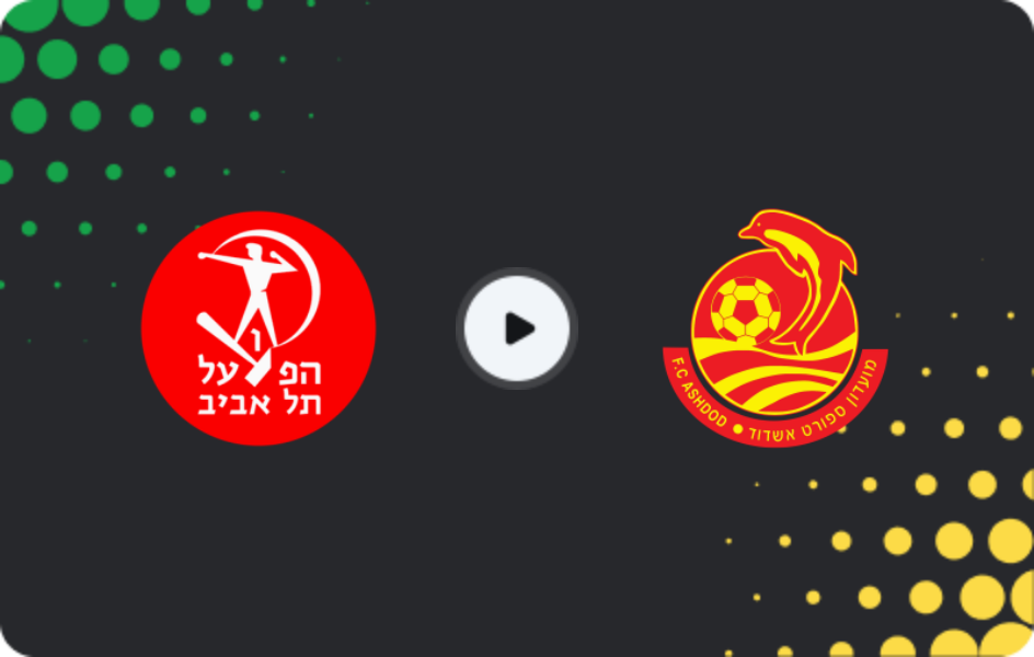 Where to watch Hapoel Tel Aviv — Ashdod, State Cup, 27.12.2025