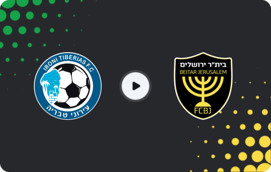 Where to watch Ironi Tiberias — Beitar Jerusalem, State Cup, 27.12.2025