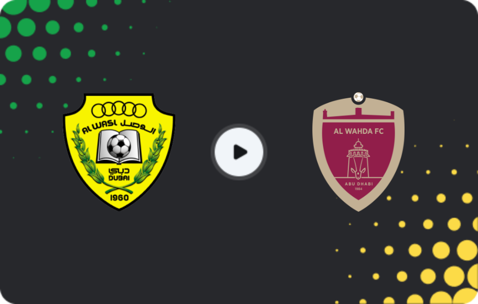 Where to watch Al-Wasl — Al Wahda FC, Pro League, 02.01.2026