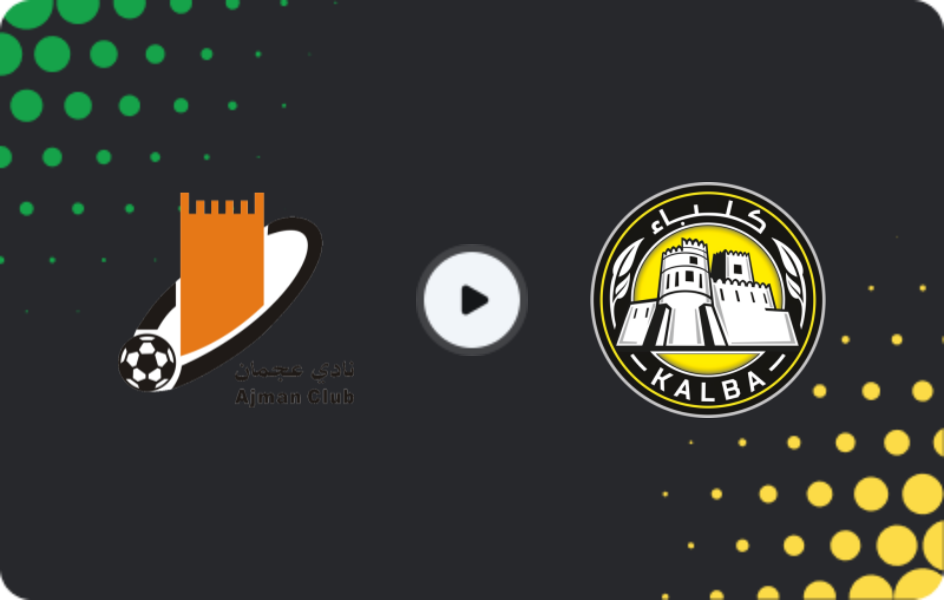 Where to watch Ajman — Al-Ittihad Kalba, Pro League, 03.01.2026