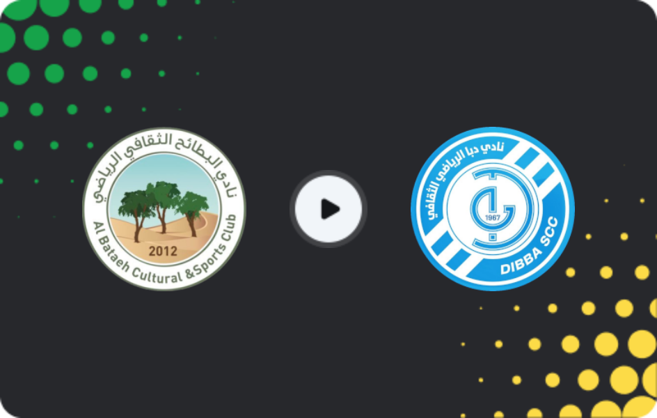 Where to watch Al Bataeh — Dibba Al-Fujairah, Pro League, 03.01.2026