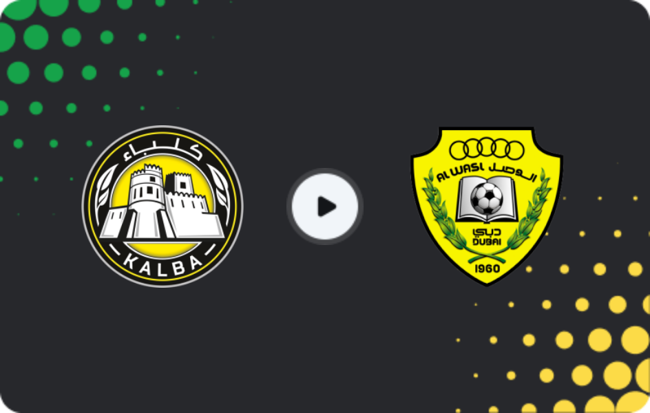 Where to watch Al-Ittihad Kalba — Al-Wasl, Pro League, 07.01.2026