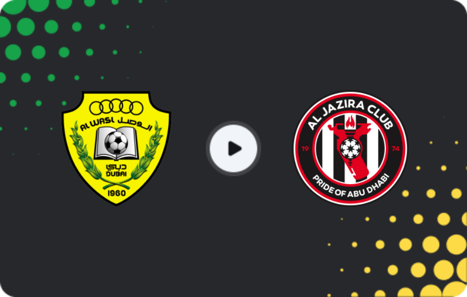 Where to watch Al-Wasl — Al-Jazira, Pro League, 17.01.2026