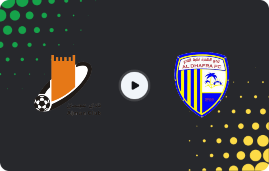 Where to watch Ajman — Al-Dhafra, Pro League, 19.01.2026