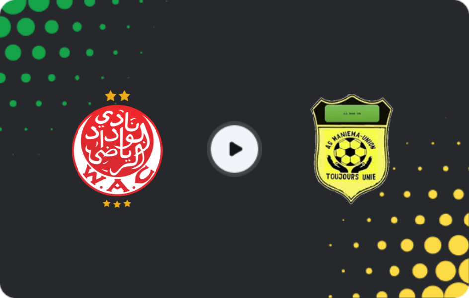 Where to watch Wydad AC — Maniema Union, CAF Confederation Cup, 25.01.2026