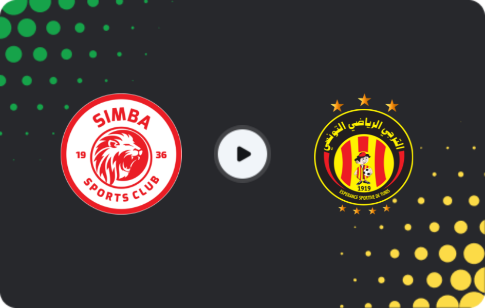 Where to watch Simba — Espérance de Tunis, CAF Champions League, 30.01.2026