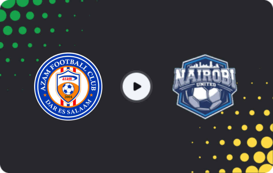 Where to watch Azam — Nairobi United, CAF Confederation Cup, 01.02.2026