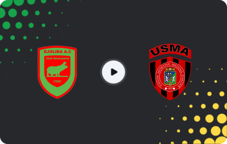 Where to watch Djoliba — USM Alger, CAF Confederation Cup, 01.02.2026