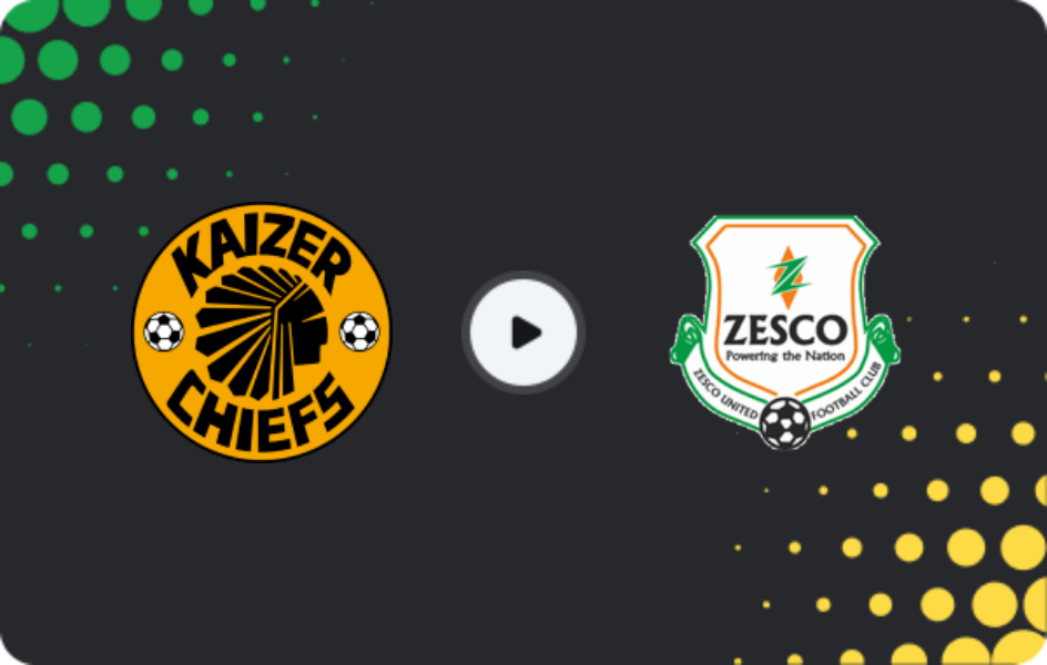 Where to watch Kaizer Chiefs — ZESCO United, CAF Confederation Cup, 01.02.2026