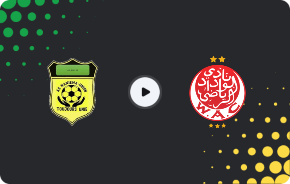 Where to watch Maniema Union — Wydad AC, CAF Confederation Cup, 01.02.2026