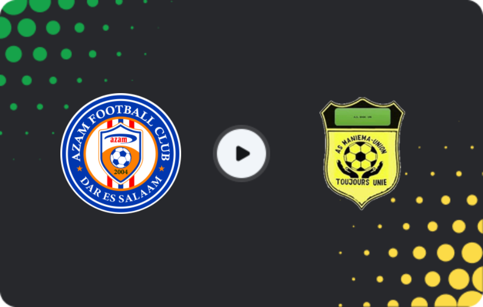 Where to watch Azam — Maniema Union, CAF Confederation Cup, 08.02.2026
