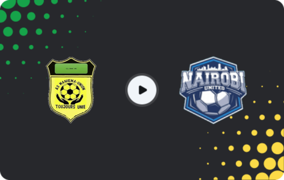 Where to watch Maniema Union — Nairobi United, CAF Confederation Cup, 15.02.2026