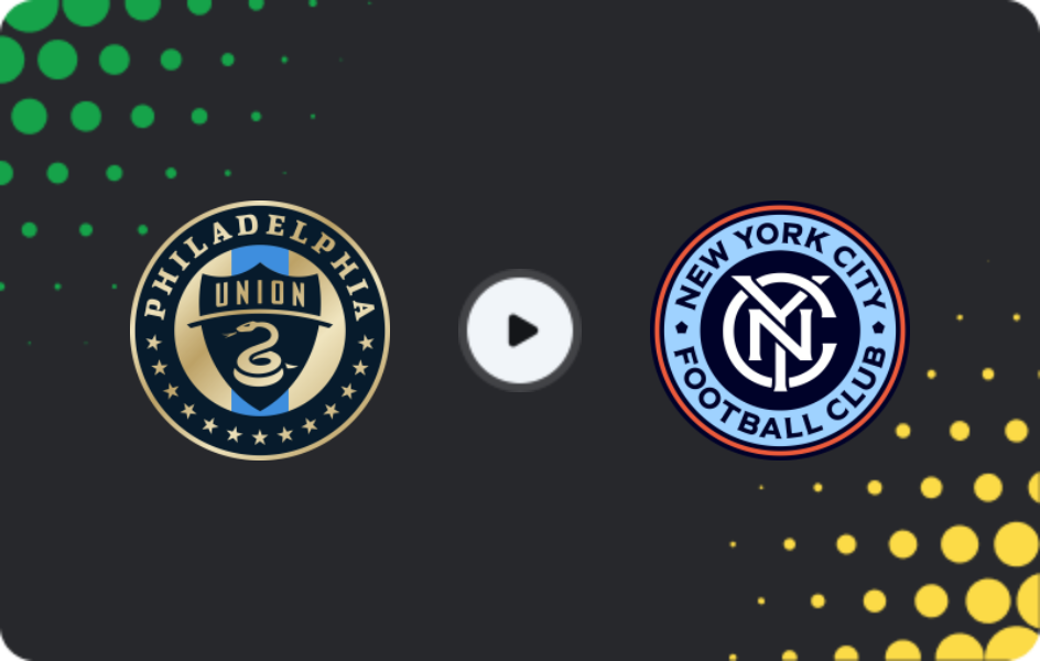 Where to watch Philadelphia Union — New York City, MLS, 24.11.2025