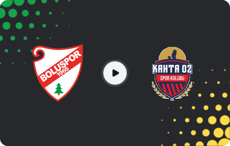 Where to watch Boluspor — Kahta 02 Spor, Cup, 04.12.2025
