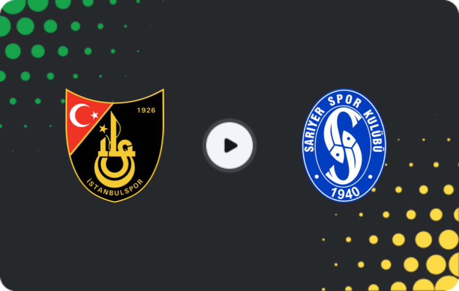 Where to watch İstanbulspor — Sarıyer, Cup, 03.12.2025