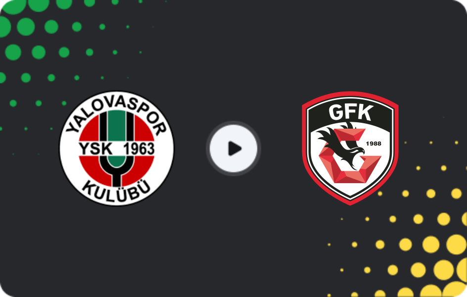 Where to watch Yalova Yeşilovaspor — Gaziantep, Cup, 04.12.2025