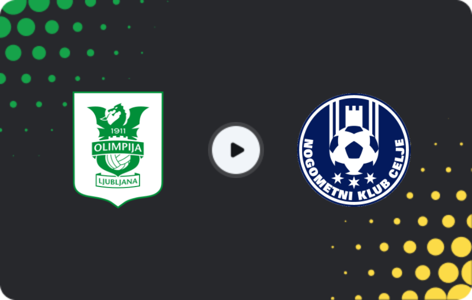 Where to watch Olimpija Ljubljana — Celje, Cup, 04.12.2025