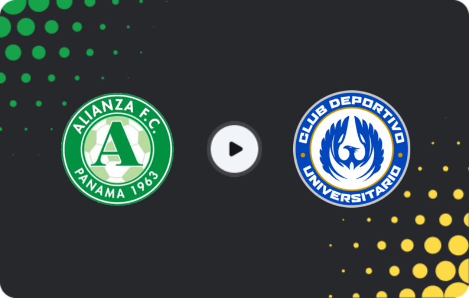 Where to watch Alianza FC — Deportivo Universitario, Liga Panameña, 13.11.2025