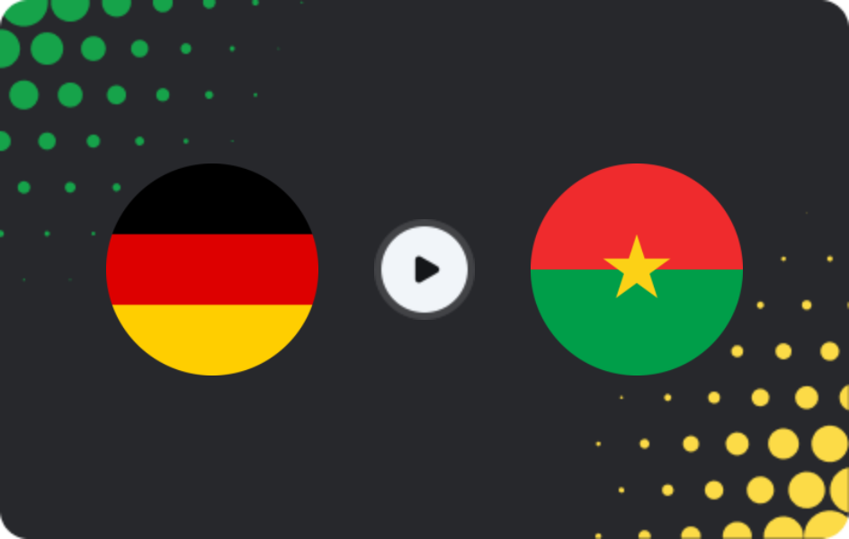 Where to watch Germany U17 — Burkina Faso U17, World Cup - U17, 15.11.2025