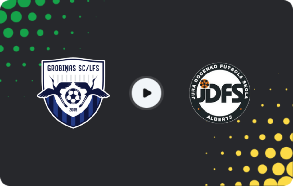 Where to watch Grobiņa — JDFS Alberts, Virsliga, 20.11.2025