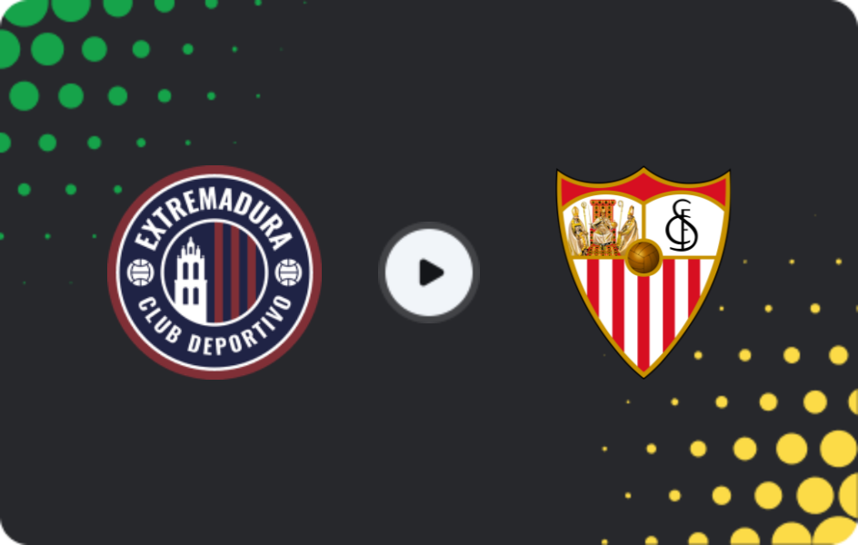 Where to watch Extremadura 1924 — Sevilla, Copa del Rey, 04.12.2025