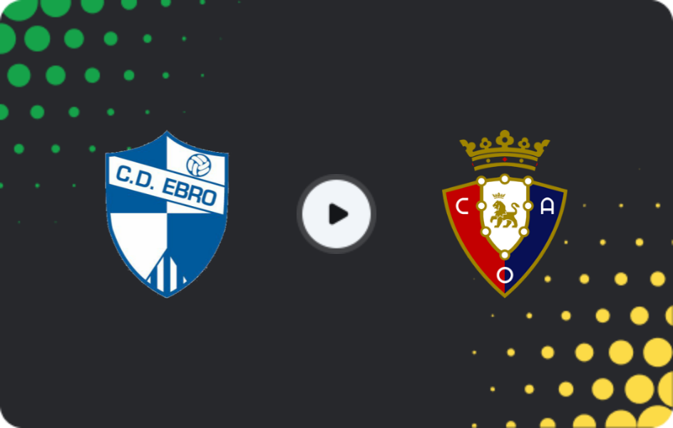 Where to watch Ebro — Osasuna, Copa del Rey, 02.12.2025
