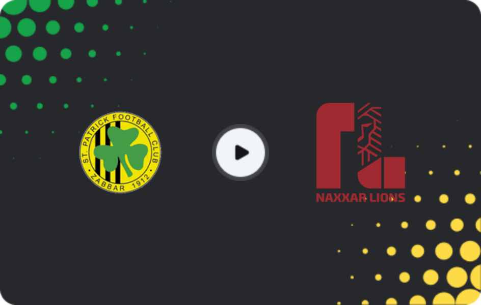 Where to watch Zabbar St. Patrick — Naxxar Lions, Premier League, 08.01.2026