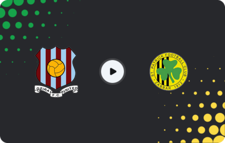 Where to watch Gzira United — Zabbar St. Patrick, Premier League, 10.01.2026
