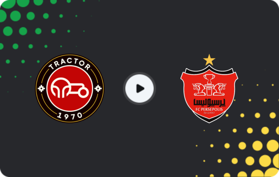 Where to watch Tractor — Persepolis, Hazfi Cup, 18.12.2025