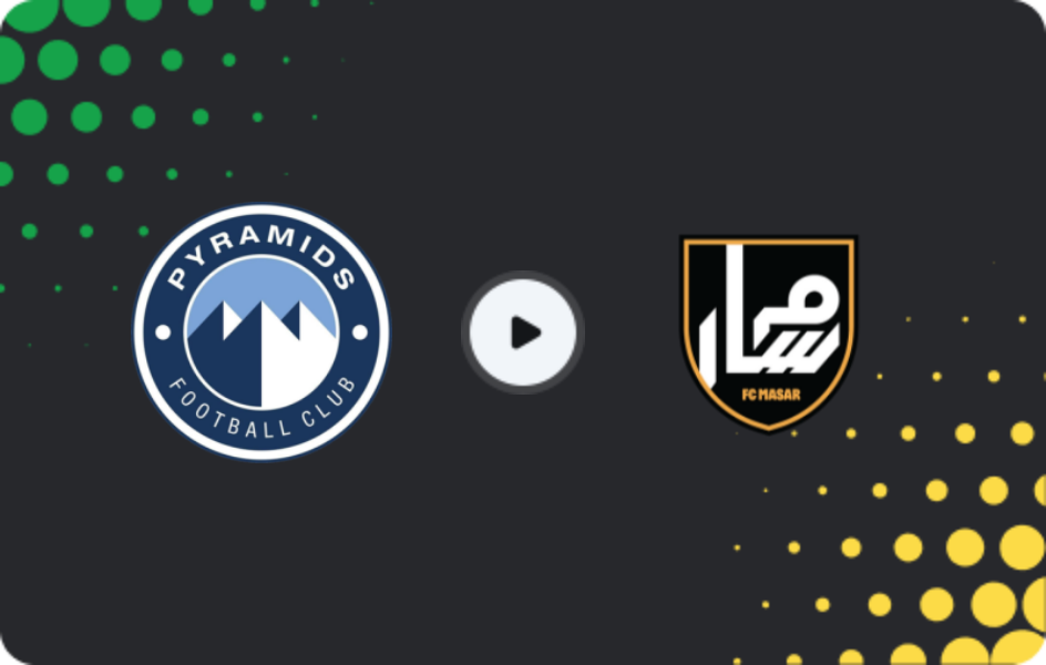 Where to watch Pyramids — Masar, Cup, 04.12.2025