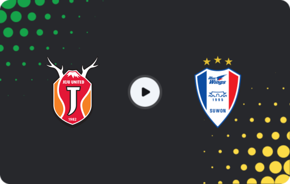 Where to watch Jeju United — Suwon Bluewings, K League 1, 07.12.2025