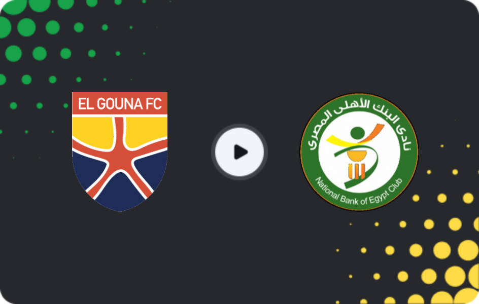 Where to watch El Gouna FC — National Bank of Egypt, League Cup, 25.12.2025