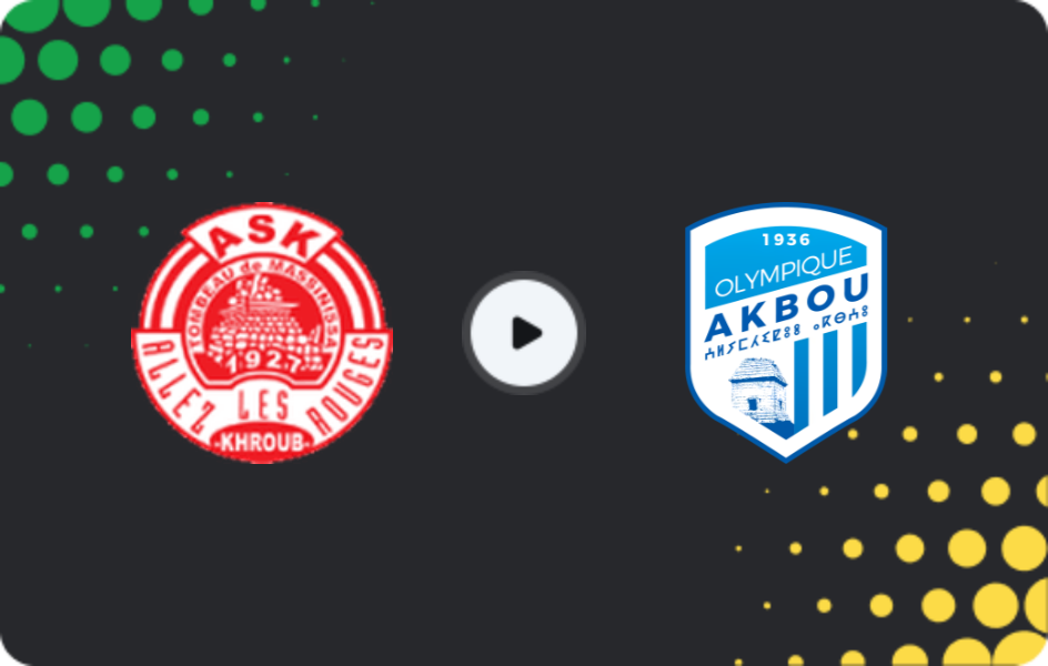 Where to watch Khroub — Olympique Akbou, Coupe Nationale, 04.12.2025
