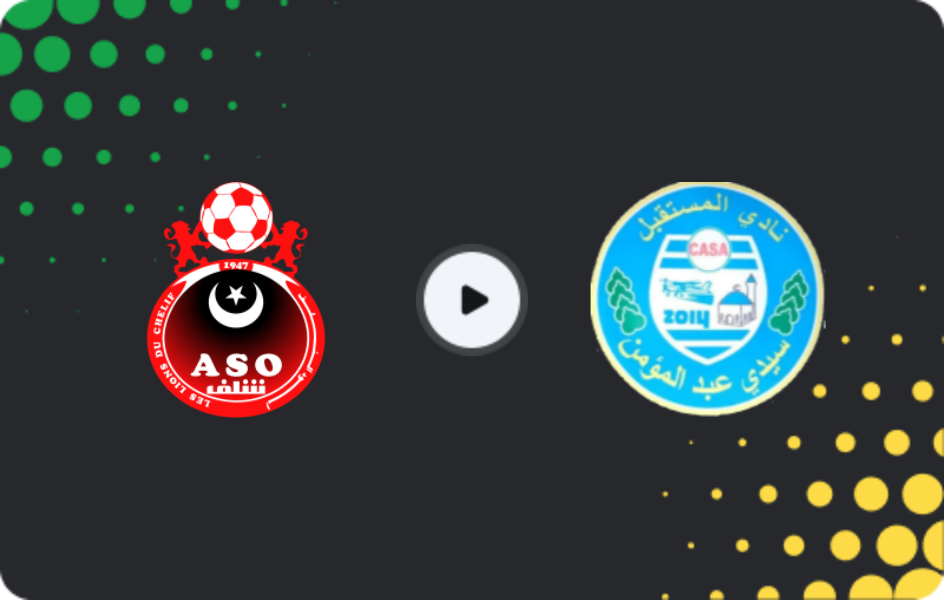 Where to watch ASO Chlef — Sidi Abdelmoumen, Coupe Nationale, 05.12.2025