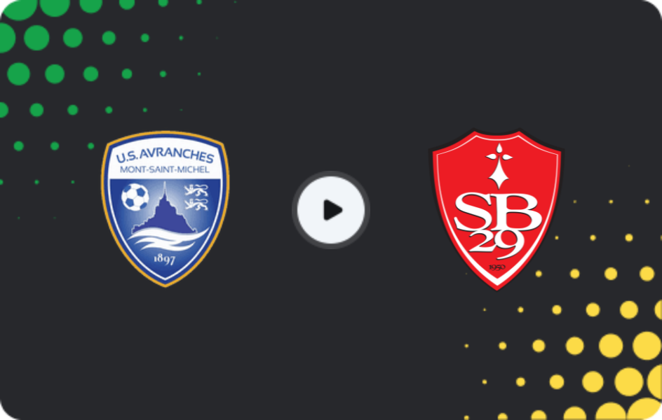 Where to watch Avranches — Brest, Coupe de France, 19.12.2025