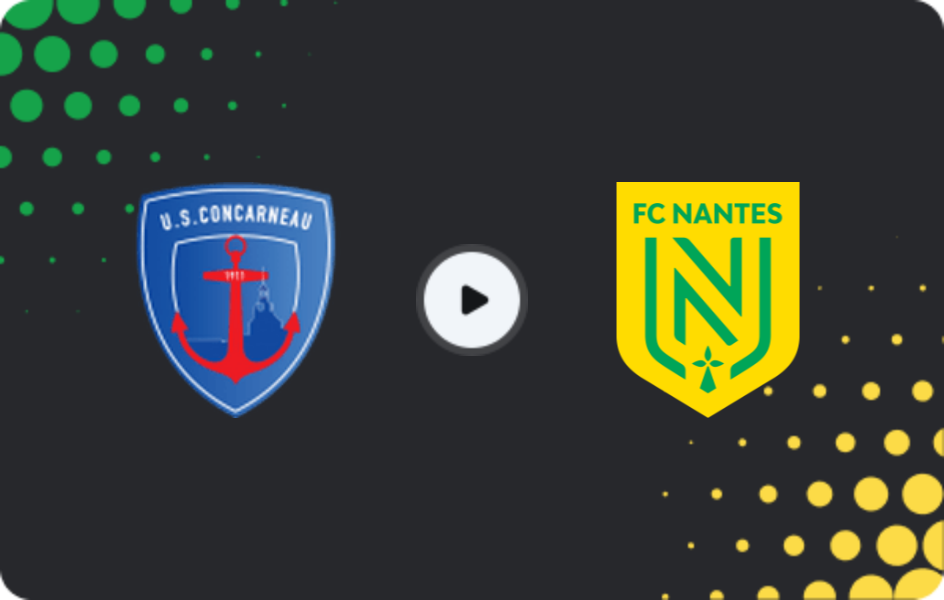 Where to watch Concarneau — Nantes, Coupe de France, 21.12.2025